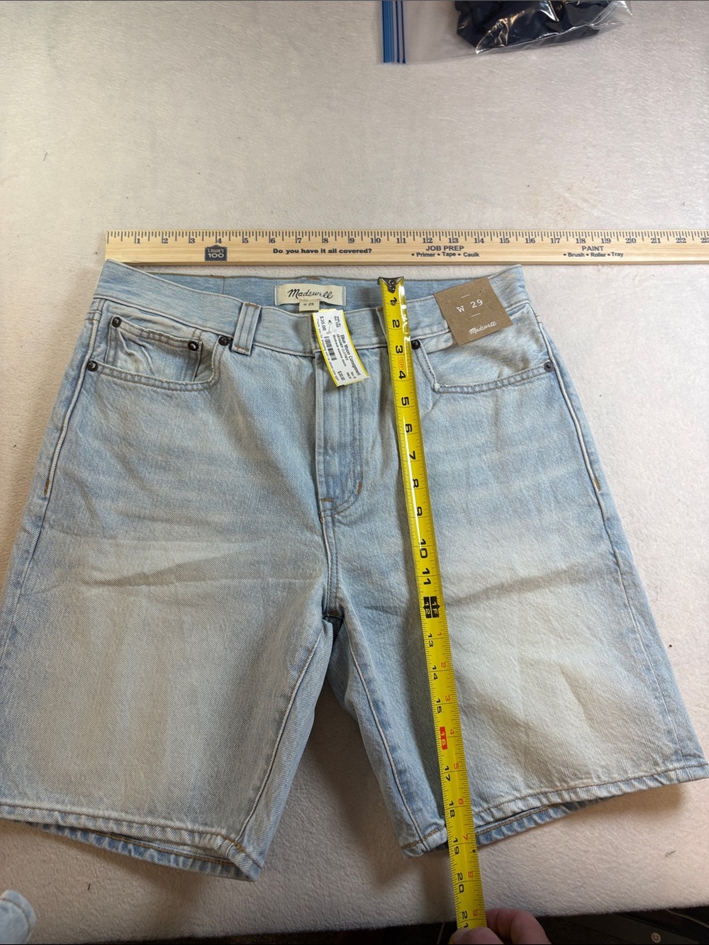 Madewell Pale Blue Denim Jean Shorts